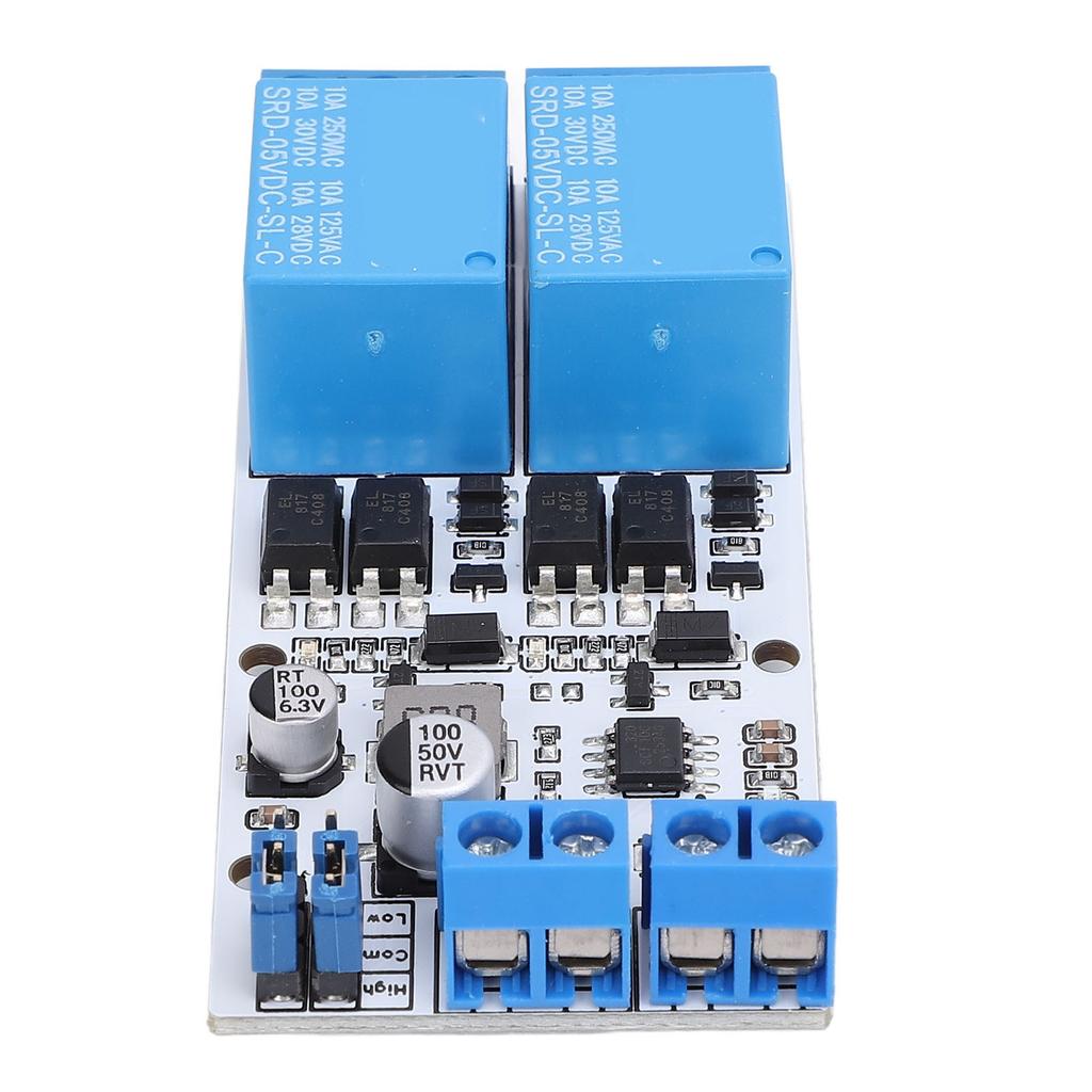 Adjustable GPIO Relay Module with Optocoupler 2 Channel PCB 5V To 32V High Low Level Trigger GPIO