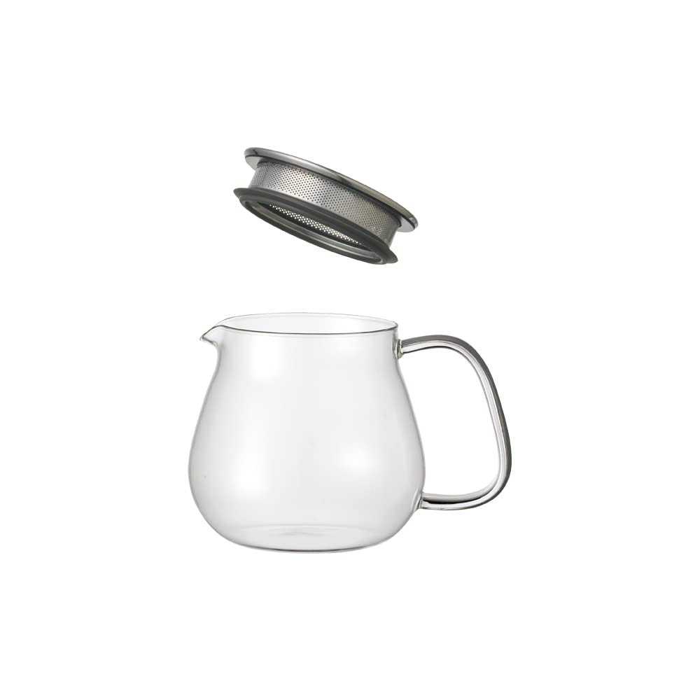 KINTO UNITEA 8335 One-Touch Teapot, 460ml, Heat-Resistant Glass, Gift, Present,