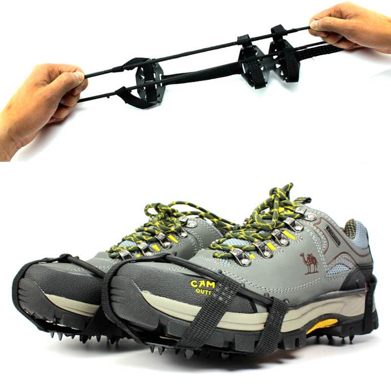 Наружная обувь с 24 зубцами Ice Claw, нескользящие бахилы для снега, грязи, льда, зимнего ледолазания, походной обуви с шипами, цепью для обуви