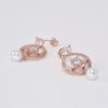 [Onm] Onm Gore-Tex Pearl Cubic Earrings - 92.5 Silver, Rose Gold (9592898)