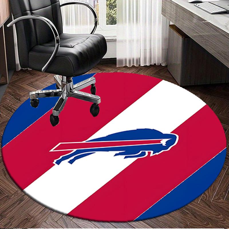 Bills Logo Round mat, Anti-slip Circle Carpet Chair rug For livingroom,Bedroom, doormat home decor Gift Christmas Gifts