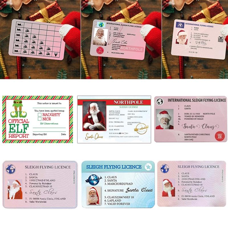 Изысканно изготовленное водительское удостоверение Санта-Клауса - уникальный рождественский подарок для детей