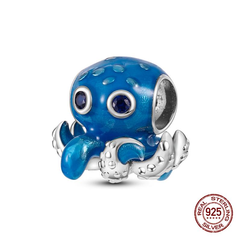 New In Original Charm Copper Ocean Series Sea Turtles Charms Beads Fit 3Mm Original Bracelet For Women Diy Fine Jewelry Gift