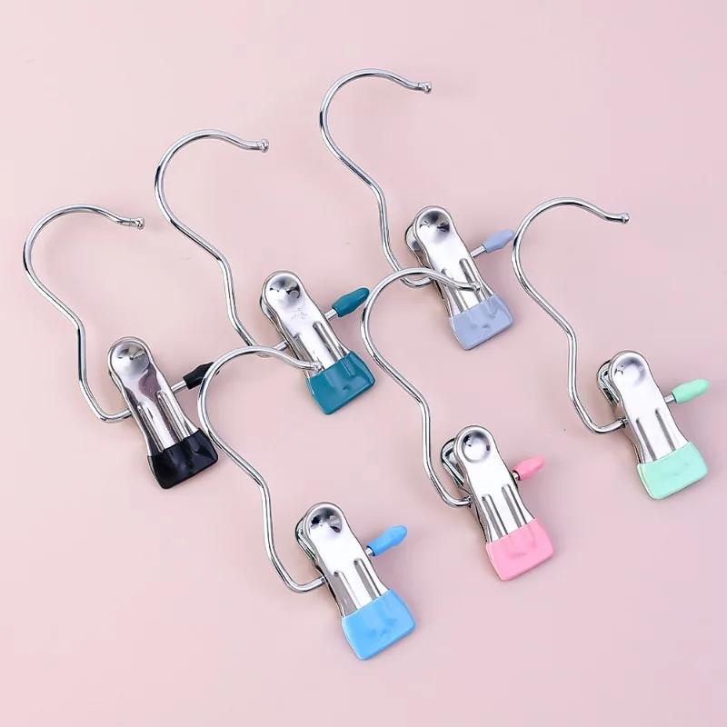 1-10Pcs Clip Stainless Steel Clothing Clip Multi-Purpose Boot Organizer Clothes Pins Laundry Hook Home Storage for Clothes Towel