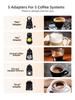 Мультикапсульная кофемашина, Горячая/Холодная Dolce Gusto Капсулы Nespresso Капсулы ESE Молотый кофе Кафетерий 20 Бар 5 в 1,H2B