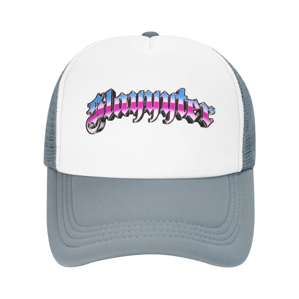 Slayyters Graphic Slay Mesh Sun Hats Unisex Print Hip Hop Hats Summer Casual Outdoor Gym Snapback Cap