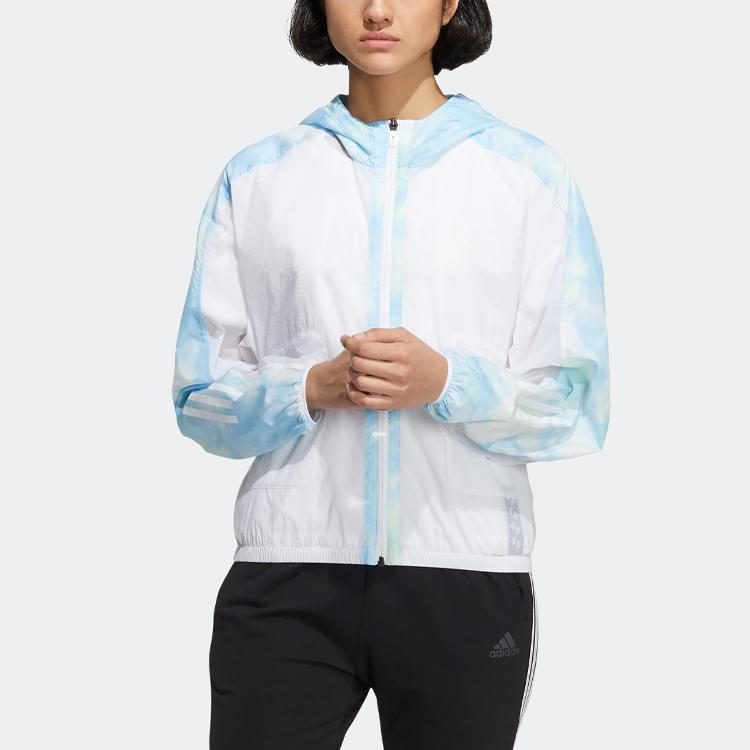 adidas Ветровка Met Aop Женская куртка белая HI6828