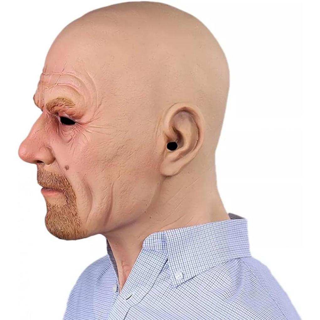 Удобная маска старика для вечеринки в честь Хэллоуина, реалистичные маски дедушки, маска на конец Хэллоуина