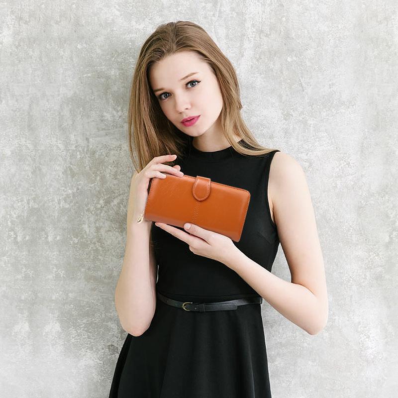 Лидер продаж, женский кожаный клатч, брендовый кошелек для монет, женский кошелек с держателем для карт, длинный женский клатч Carteira Feminina
