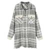Women's Plaid Lapel Single-Breasted Long Sleeved Jacket Women's Coat