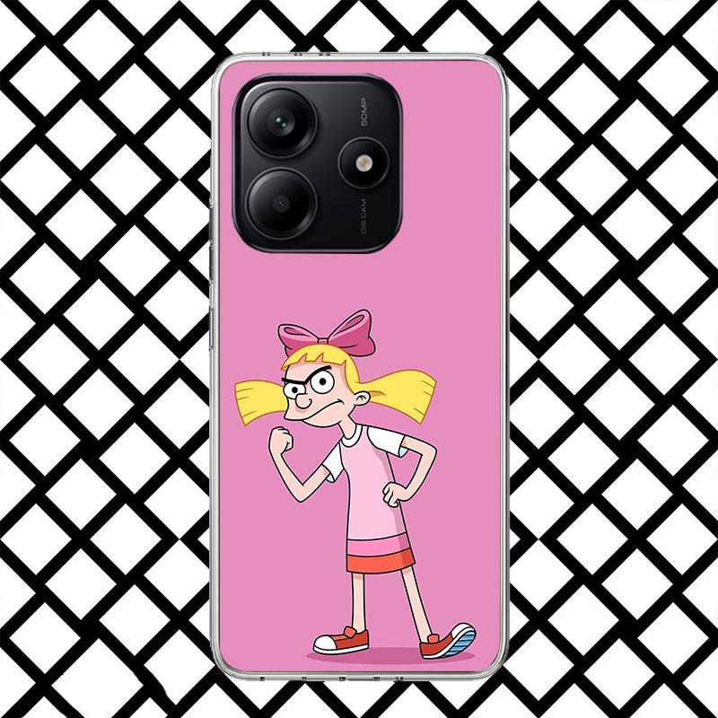 Мультяшный чехол для телефона Hey Arnold для Xiaomi Redmi Note 15 14 14S 13 12 12S 11 Pro Plus 11E 11T 11S 10S 5G Мягкий чехол Fundas
