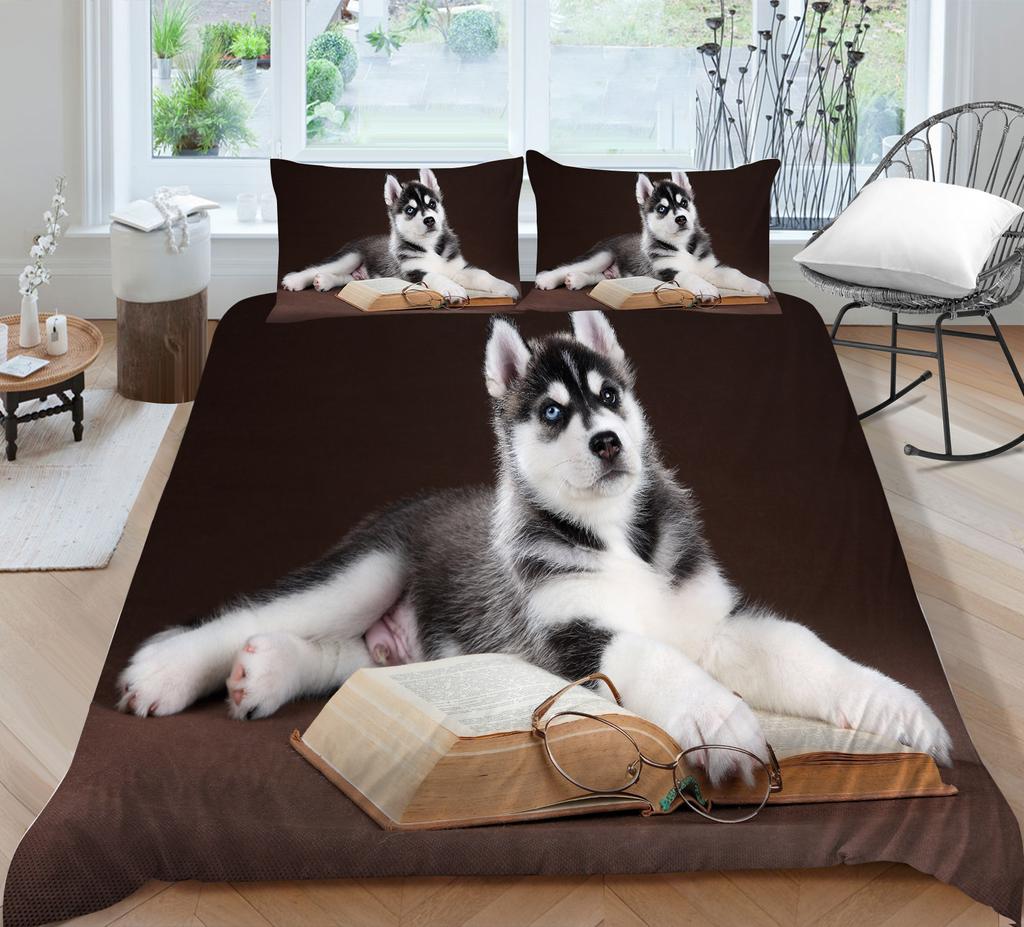 Комплект постельного белья на тему животных, роскошное пуховое одеяло и наволочка с 3D-принтом, 2/3 предмета, полноразмерное постельное белье из Австралии, Германии, США и Великобритании