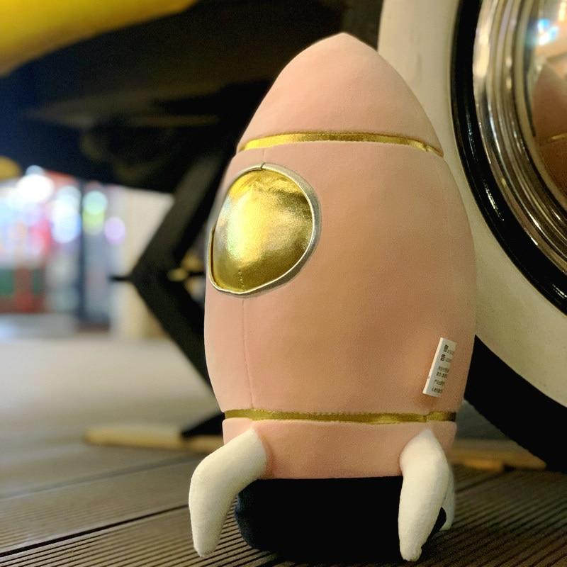 Плюшевая игрушка астронавт и космический корабль, мягкая игрушка в стиле научной фантастики, мягкая кукла, детские игрушки, креативные игрушки, детский подарок на день рождения