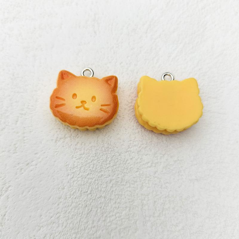 5pcs Fashion Animal Rabbit Bear Bread Charms Resin Floating Pendant Flatback for Keychain Earrings Jewelry Making Findings