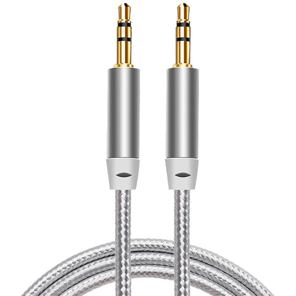 3.5mm AUX Audio Cable 1m Black Compatible PC Smartphone Tablet iPad MP3 Earphone Car Audio Amplifier Audio Etc