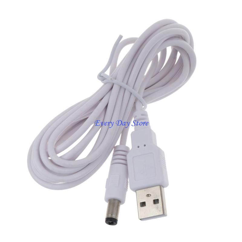 5V Power Cable USB 2.0 Male to 5.5mm x 2.5mm Male Power Cord for Router, LED Light,Speaker 1M/2M3M Cable