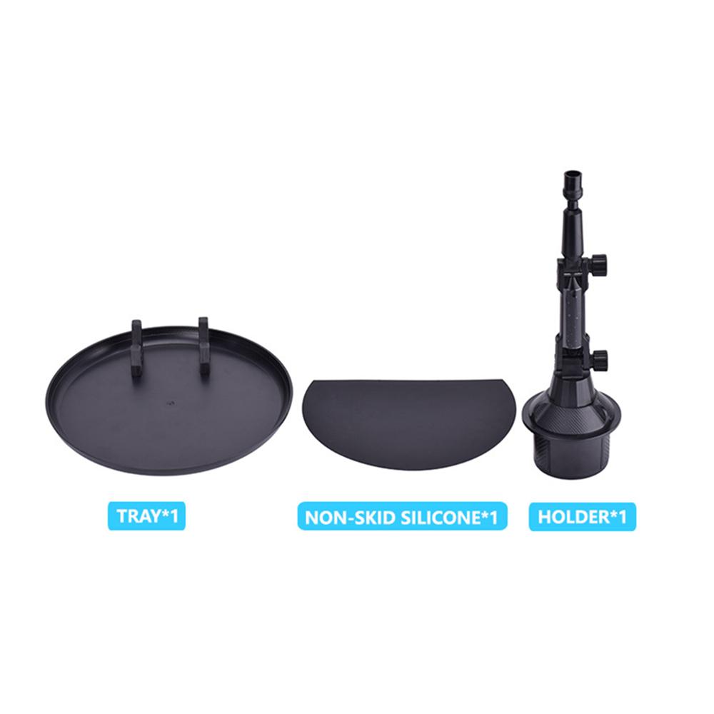 Adjustable Car Tray Table Cup Holder 360-Degree Swivel Non-slip With Phone Slot