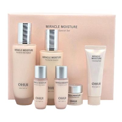 Специальный набор из 2 средств Miracle Moisture Pink Barrier | Смягчающий лосьон 150 мл + Эмульсия 130 мл + Миниатюры | Подарочный набор с керамидами для ухода за кожей