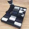 3 Pairs Men's Autumn & Winter Mid-Tube Solid Cotton Socks, Business Casual Style