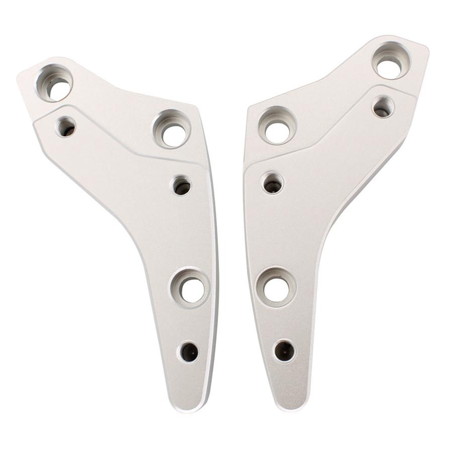 For BMW K1600GT K1600GTL 2012-2019 Silver Handlebar Riser CNC Aluminum Alloy 2X