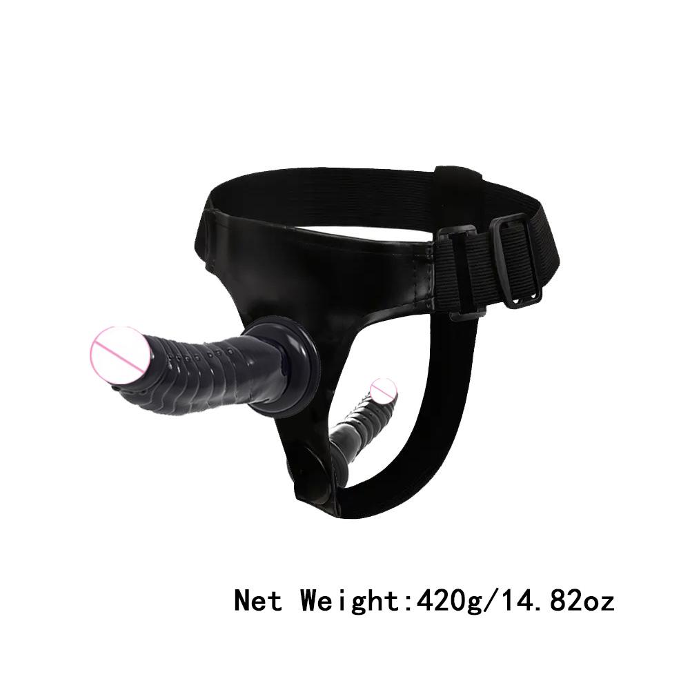 Detachable Double Dildo Belt Restraint Seat Belt Lesbian Sex Toy Dildo Female Wearable Sex Toy Masturbation Panty Toys