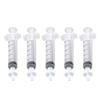 5pcs Syringe Nasal Irrigator Silicone Tip Portable Lightweight Baby Nose Rinsing Tool 10ml