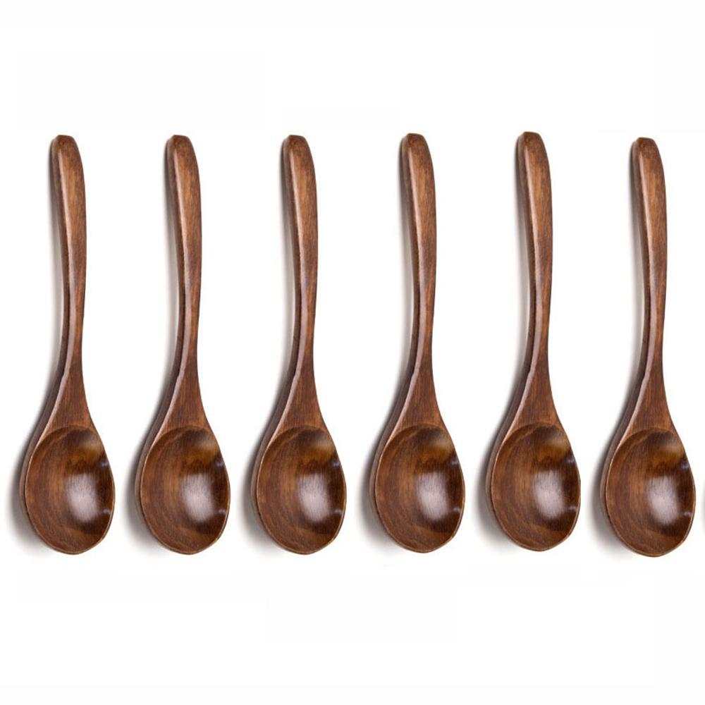 Style Tableware Flatware Cooking Utensils Mixing Tea Spoon Soup Spoons Coffee Spoon Wooden Spoon