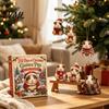 Cute Animal Pendant for Christmas Tree Guinea Pig Advent Calendar, 24-Day Acrylic 2D Ornament Set with Figurine Outfits, Hanging Decor, Gift