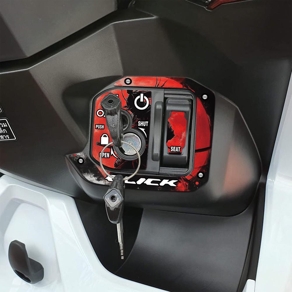 Крышка зажигания мотоцикла, светоотражающие наклейки, наклейка на отверстие для ключа мотоцикла, аксессуары для Honda Click 125i CLICK 125 i v2