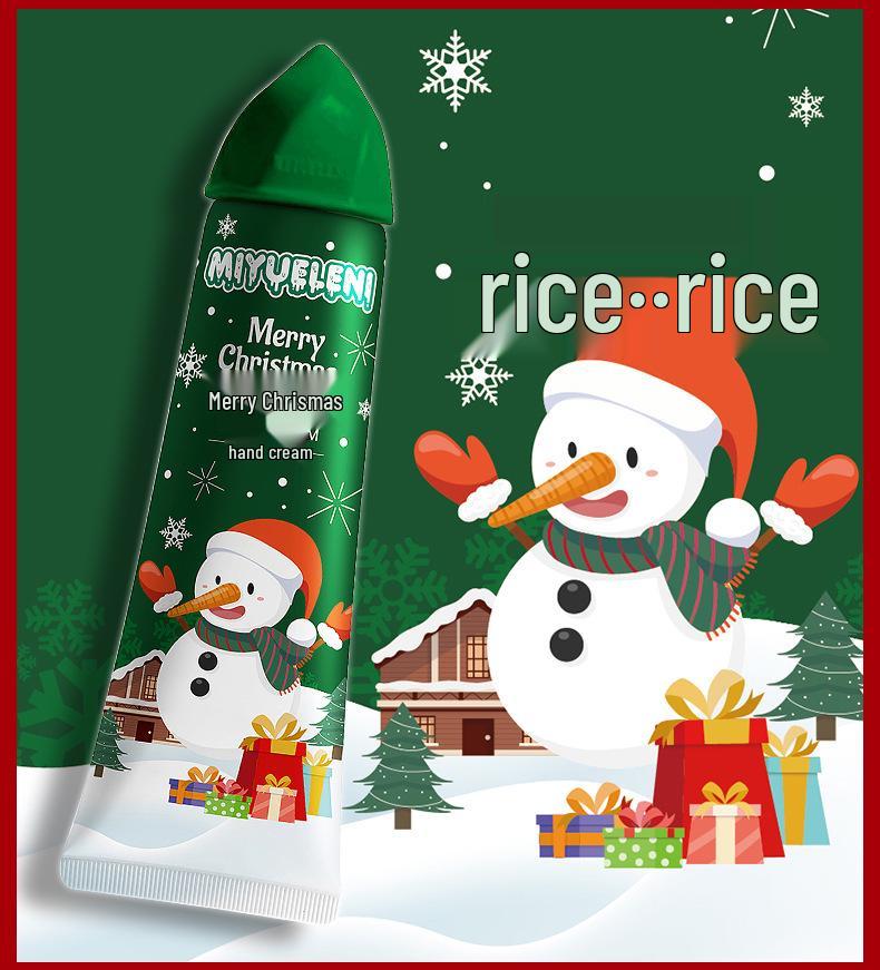Mi Yue Le Ni Рождественский крем для рук с мороженым 30 г - Увлажняющий, Нежирный, Питательный, Освежающий конус