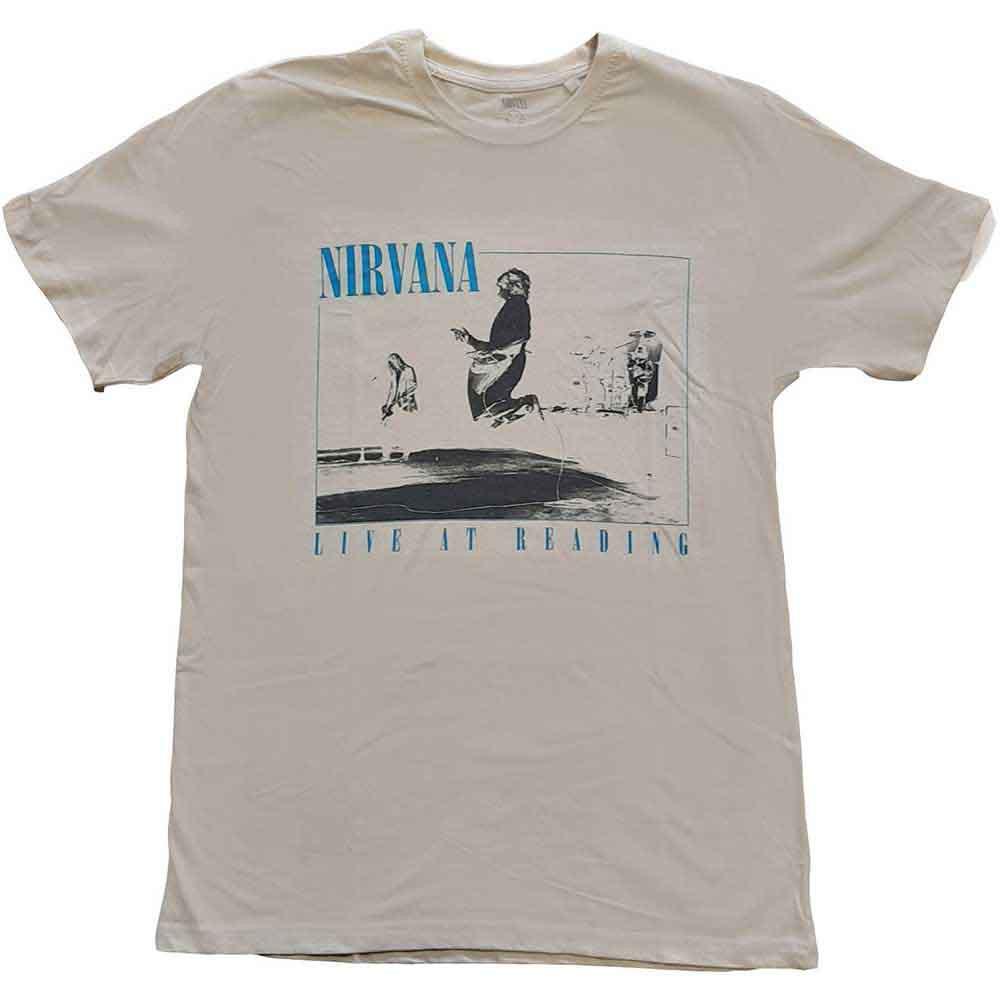 26 Nirvana Live At Reading Официальная футболка Мужская Унисекс Футболка
