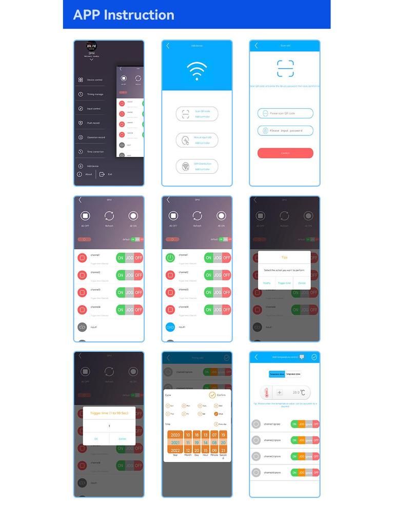 4G Четырехканальный Мобильный Контроль Температуры и Влажности Аварийная Сигнализация с Удаленными SMS Оповещениями через Приложение/Веб - Версия для ЕС