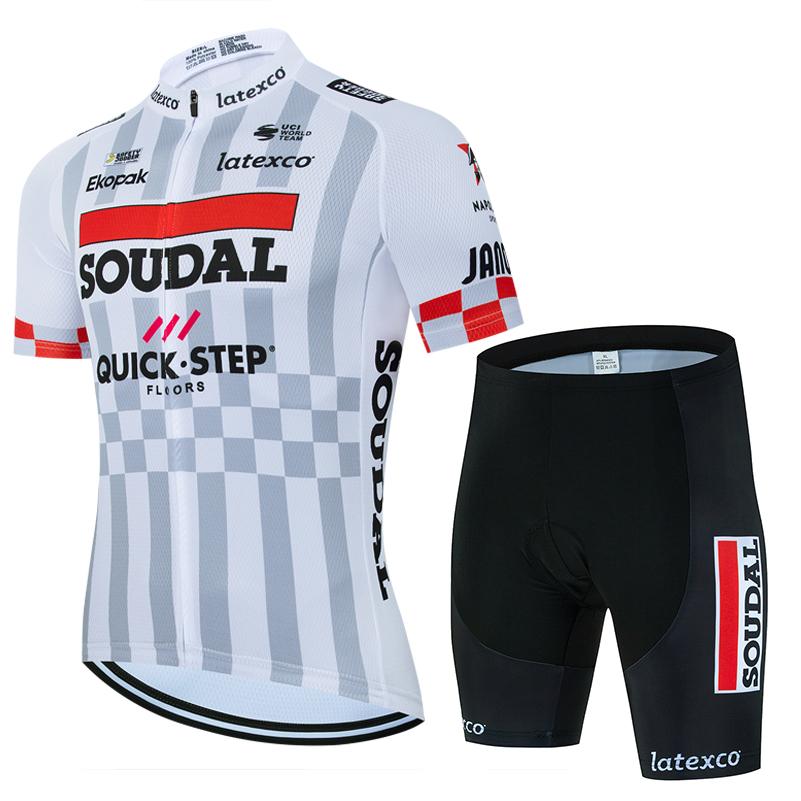 2025 SOUDAL Quick Step Велосипедные комплекты одежды Велосипедная одежда для MTB С короткими рукавами Велосипедная одежда Ropa Ciclismo Hombre Maillot