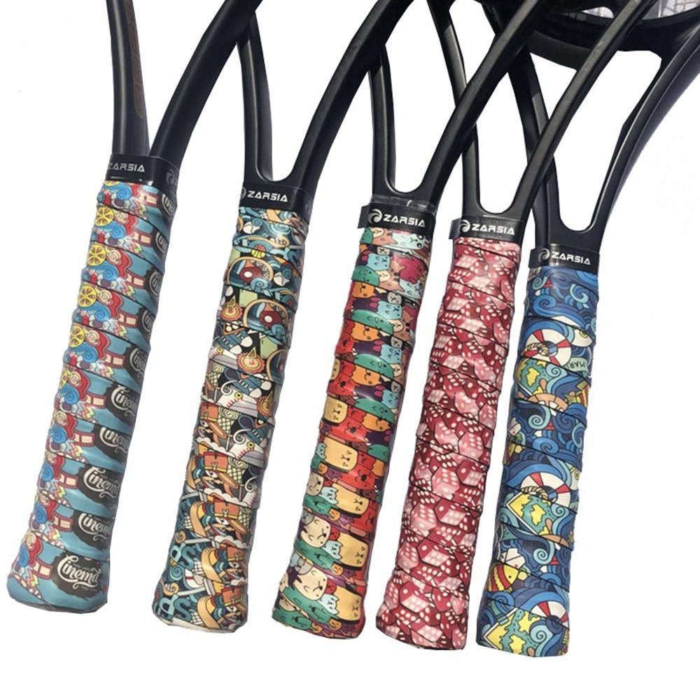 Non-Slip Tape Tennis Paddle Frosting Printing Badminton Racket Overgrips Fishing Rod Sweatband