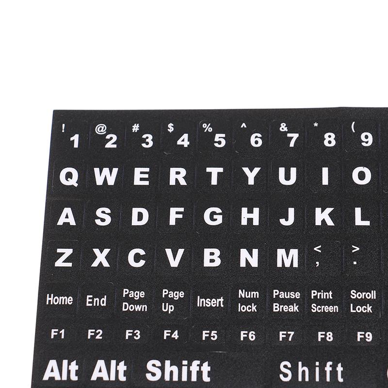 Английская Полная Клавиатура Матовые Прозрачные Наклейки для Клавиатуры Компьютерный Ноутбук