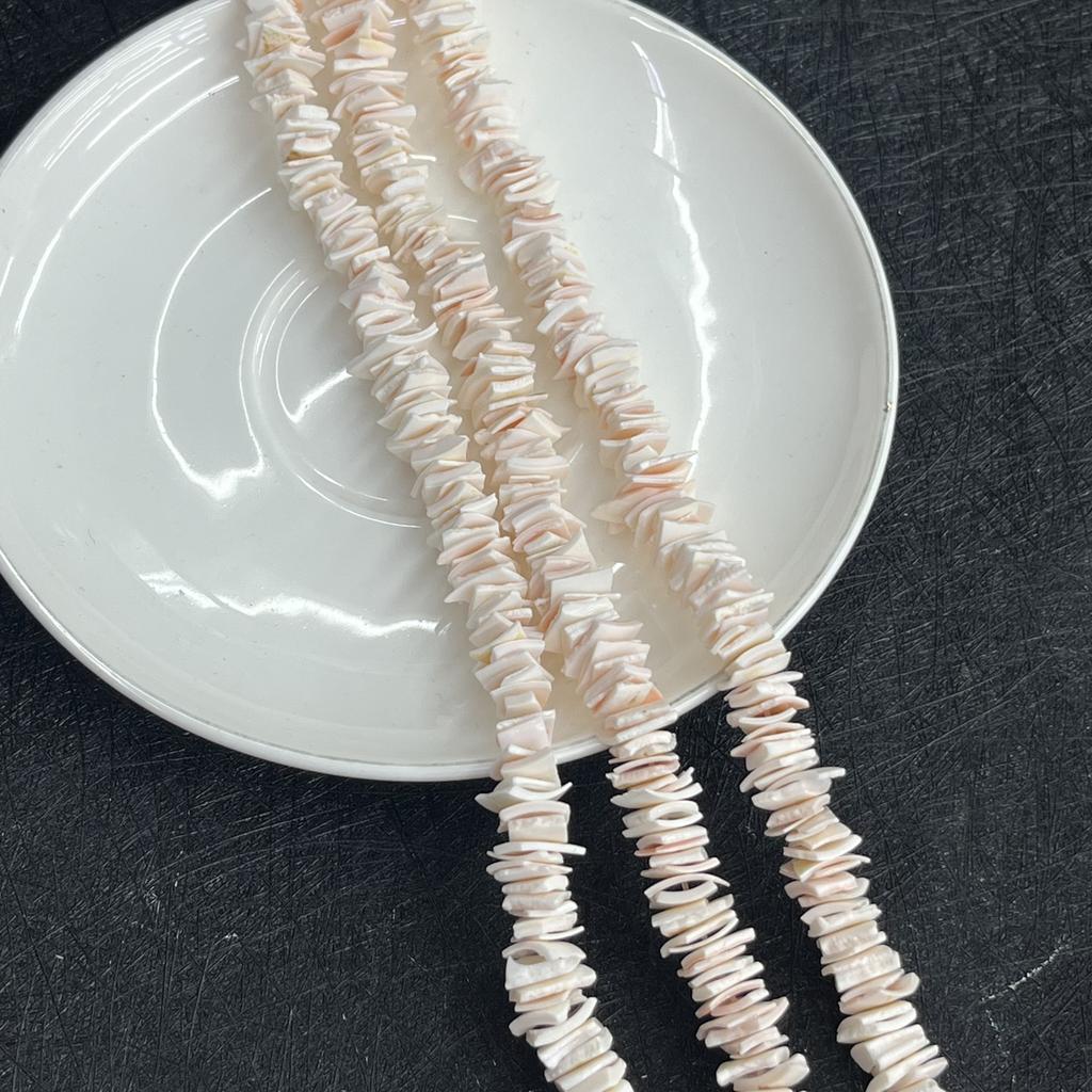 Натуральные бусины из ракушек, Модные неправильные бусины-разделители ручной работы, 7-10 мм, для DIY ожерелья, браслета, аксессуаров для ножной браслет, креативное изготовление ювелирных изделий 38 см