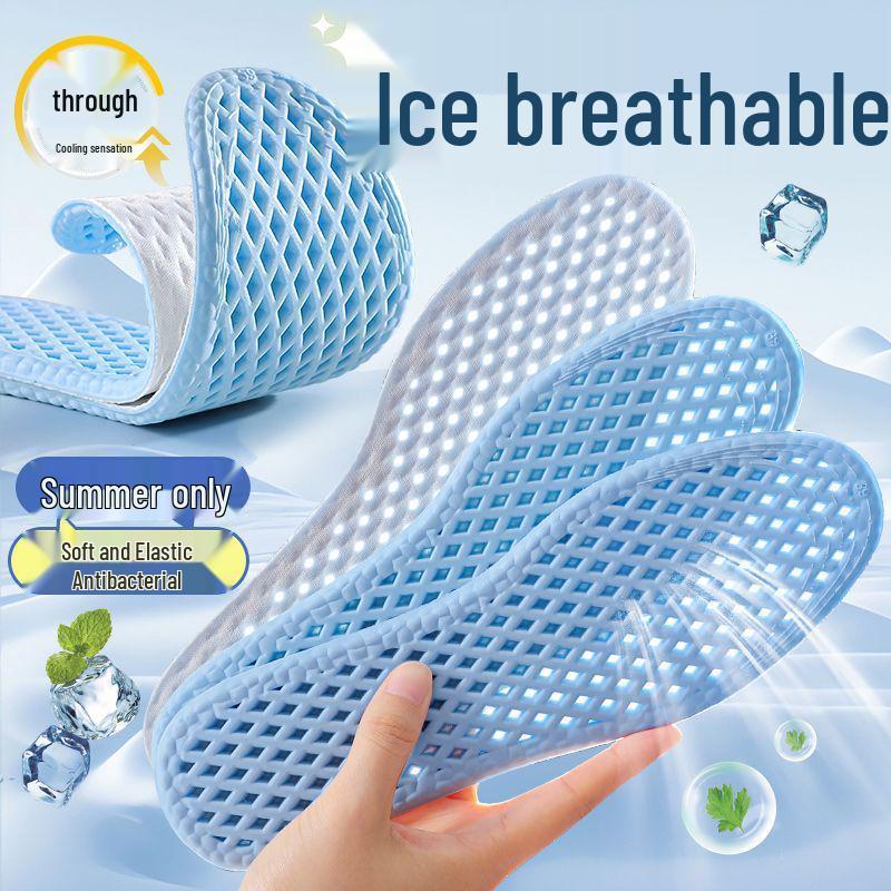 Summer Breathable Military Training Insoles: Antibacterial, Sweat-Absorbent, Odor-Resistant Cool Pads for Men and Women