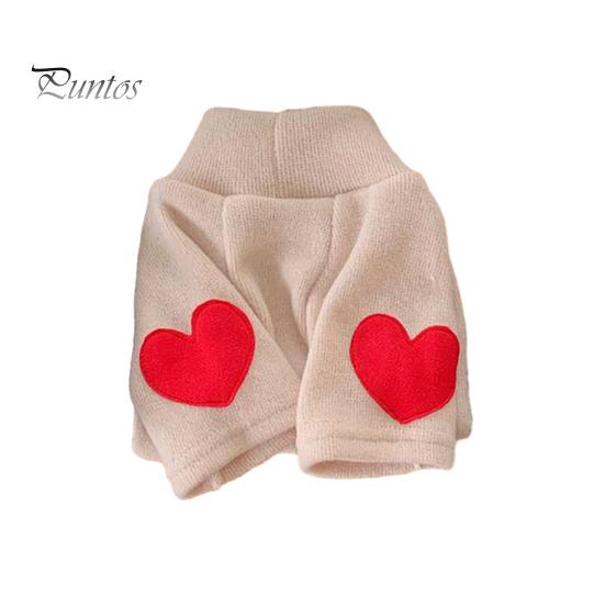 Pet Pullover Fashionable Love Pattern Dog Shirt Comfortable Warm Cat Two-Legged Clothing Pet