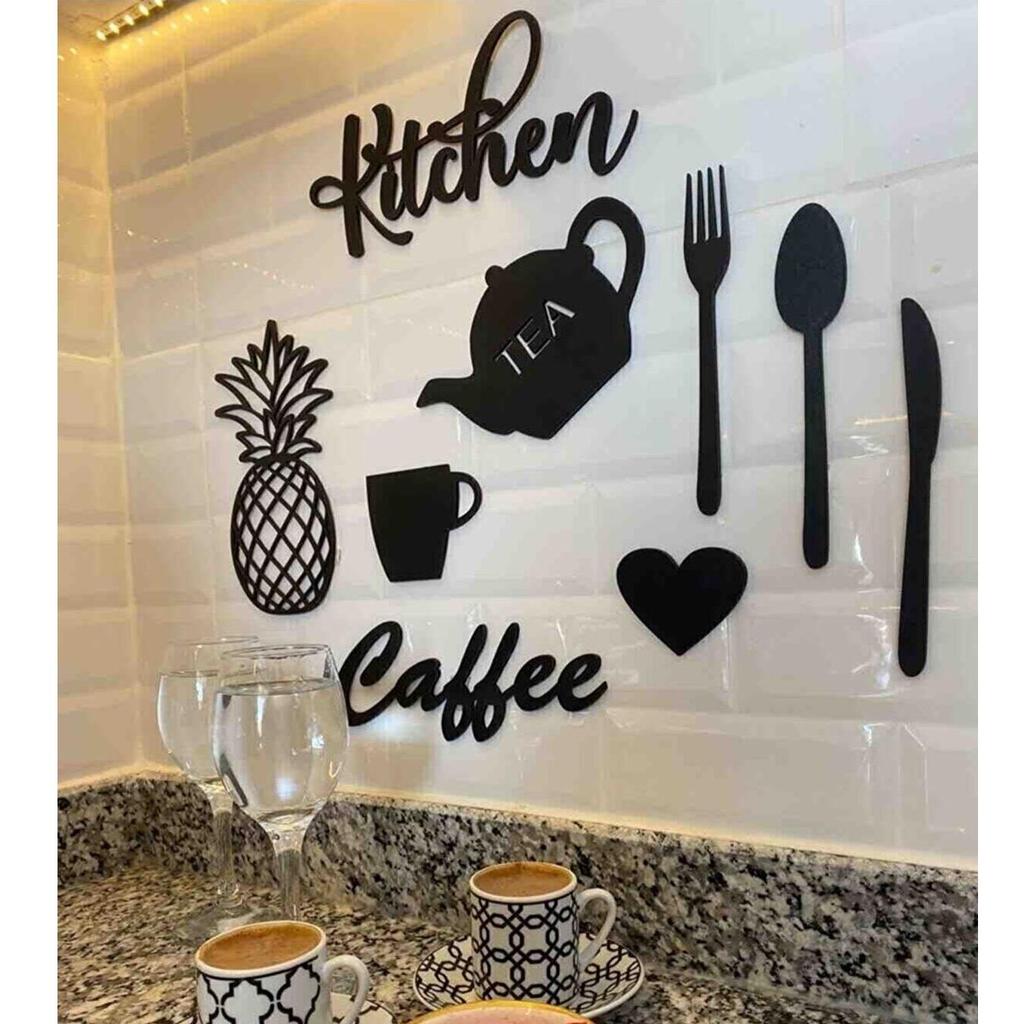 Wooden Wall Art Kitchen Decoration Kitchen Wall Design Calligraphy Ornament