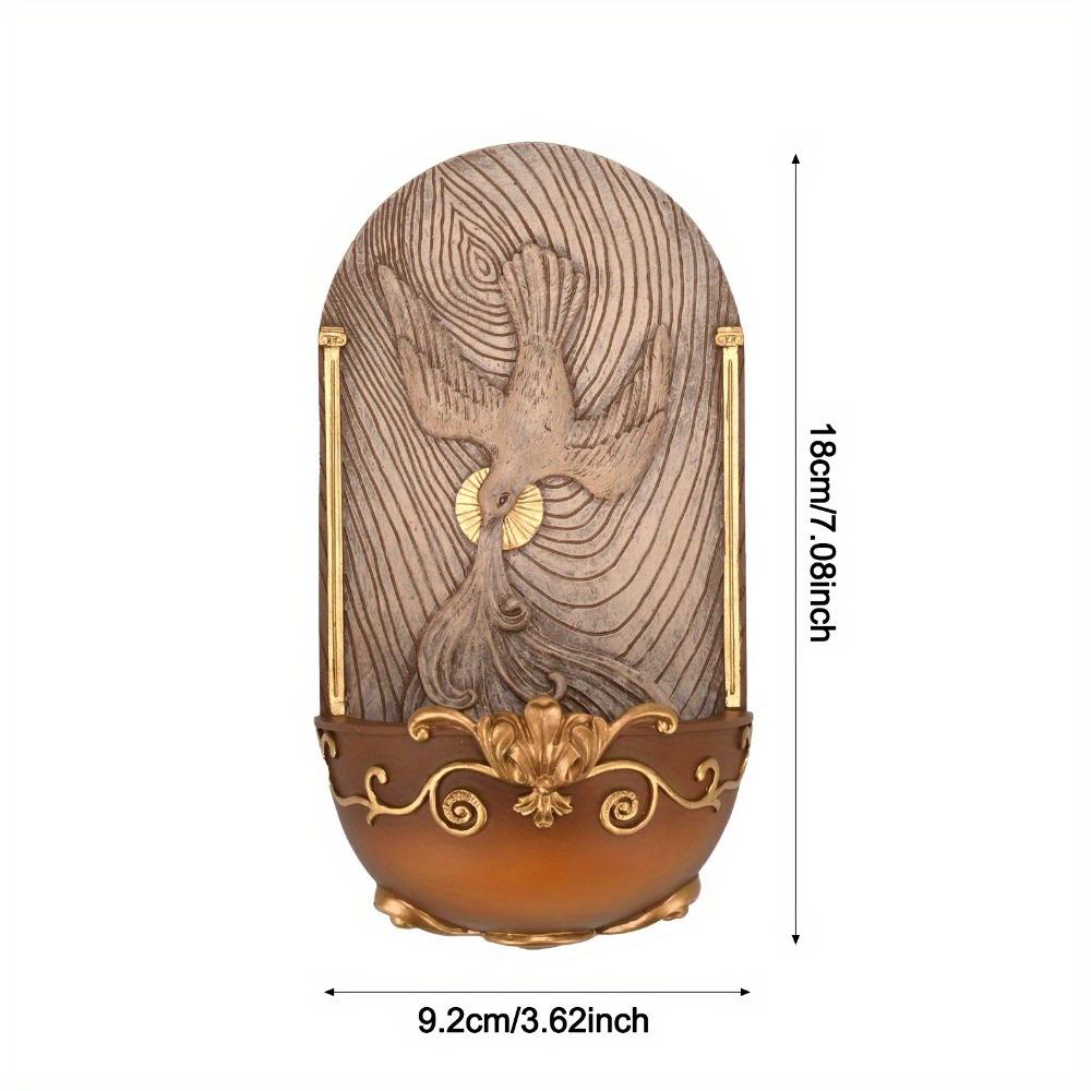 The Trinity Dove Holy Spirit Holy Water Font Wall Plaque Resin Religious For Home Decor And First Communion