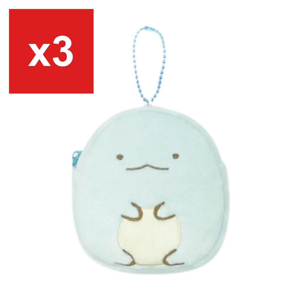 Sumikkogurashi Die-Cut Mini Pouch - Shirokuma, Neko, Tokage & Ebi Fry no Shippo