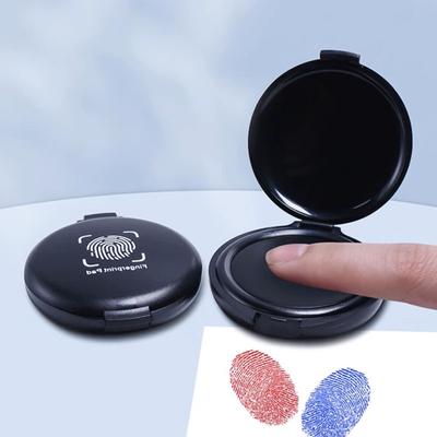 Портативная платформа для печати отпечатков пальцев Мини-печать с высокой четкостью, быстросохнущая, грязевая печать, контракт на подписание, красная, синяя и черная смывка