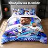 Дизайн Kylian Mbappe Комплект постельного белья 1 пододеяльник + 2 наволочки Мягкое дышащее домашнее постельное белье