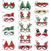 Christmas Decorations Merry Christmas Elk Santa Claus Glasses Xmas Tree Christmas Glasses Frame