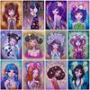 5D DIY комплект алмазной живописи мультфильм девушка принцесса цветок полная квадратная и круглая вышивка мозаика вышивка крестиком картина домашний декор