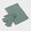 RECLOW Knit Gloves and Muffler Set Turquoise