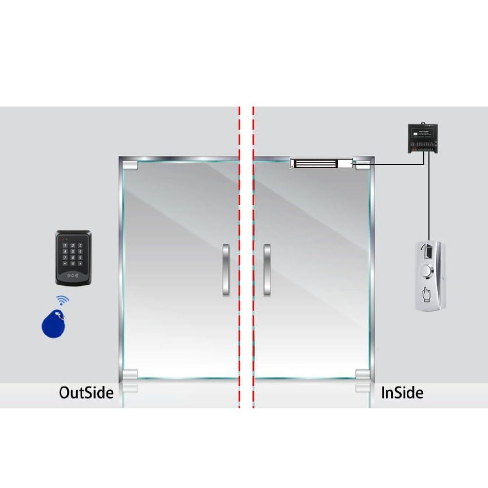 Waterproof Push to Exit Button DC 12V Door Opening Switch Professional Access Control Button Gate