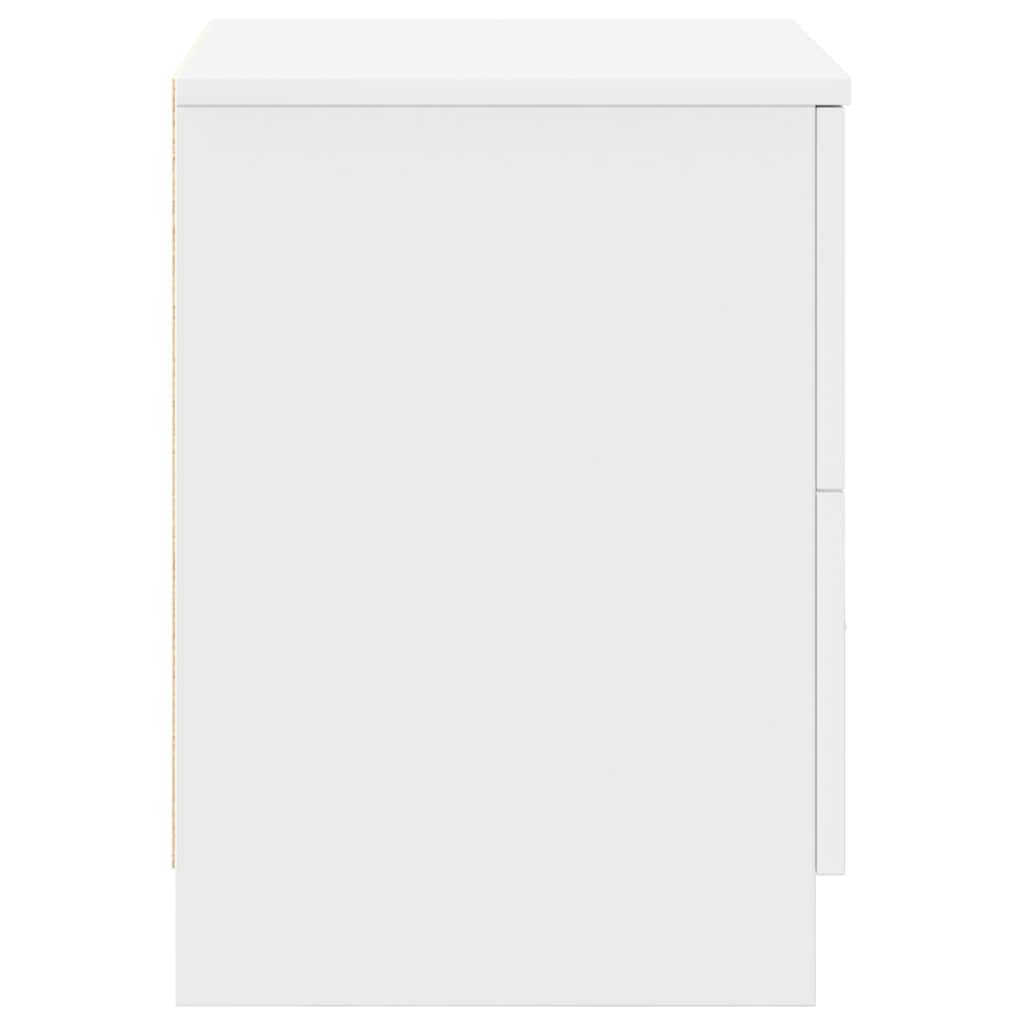 Nightstand with 2 Drawers White 40 x 36 x 50 cm