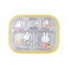 Pastel Miffy Stainless Steel Plate Lunch Box, Plate + Lid, Mixed Colors, Popular Korean Parenting Items