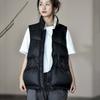Пуховый жилет женский, высококачественный, короткий жилет, весенне-осенний, безрукавный пуховик с вырезом на плече